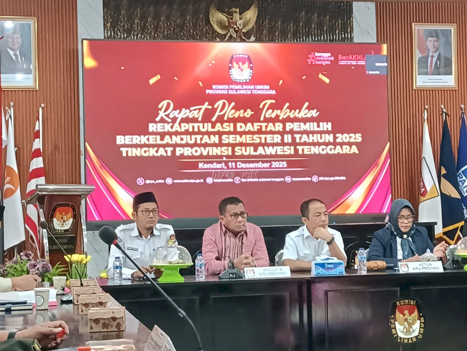 Pastikan Hak Konstitusi Warga Binaan, Kanwil Ditjenpas Sultra Hadiri Pleno KPU Sultra