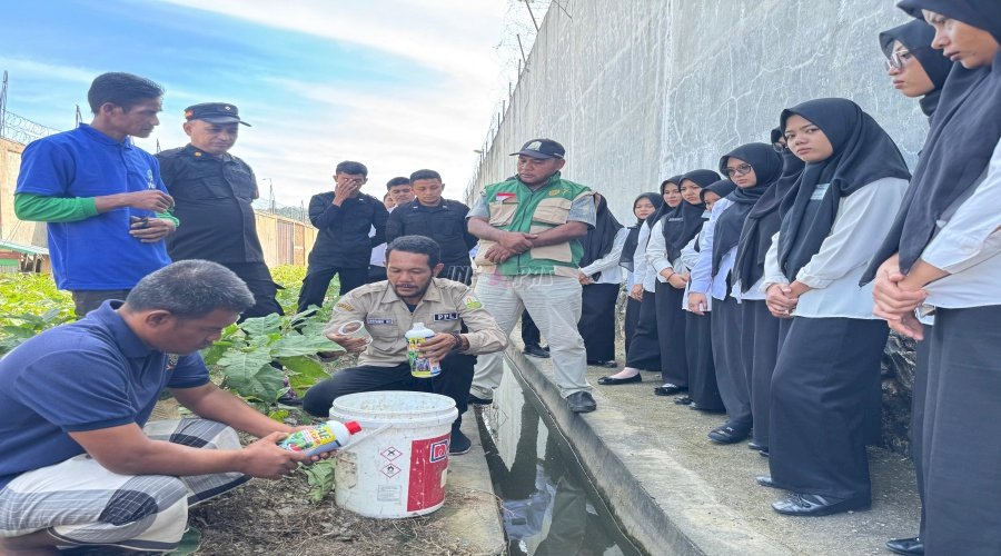 Warga Binaan Lapas Lhoknga Jalani Pelatihan Pertanian bersama BPP Lhoknga