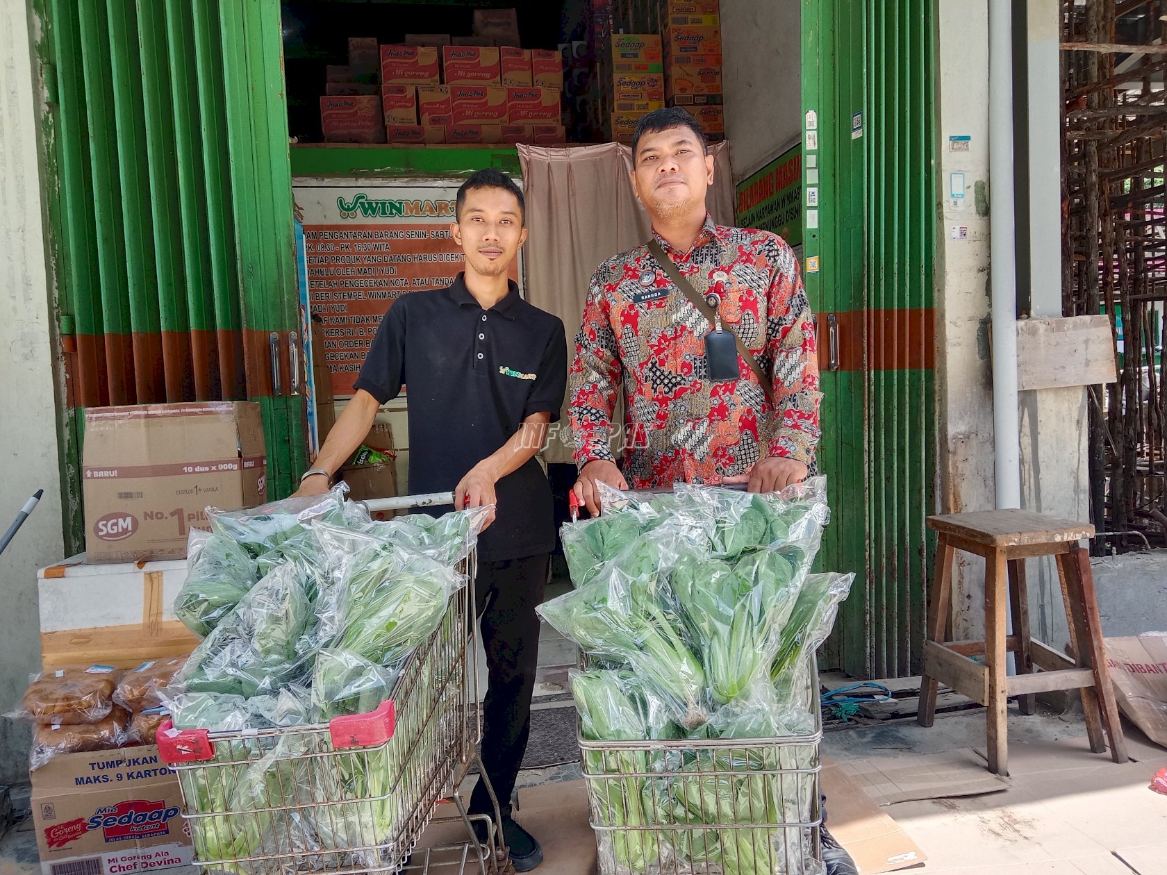 Produktivitas Meningkat, Lapas Kotabaru Kembali Panen 35 Ikat Pakcoy Hidroponik