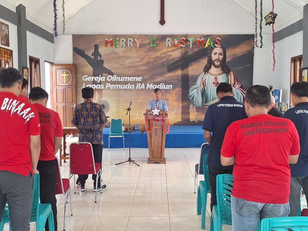 Gandeng Gereja Mater Dei Madiun, Lapas Pemuda Bina Rohani Warga Binaan Kristen dan Katolik