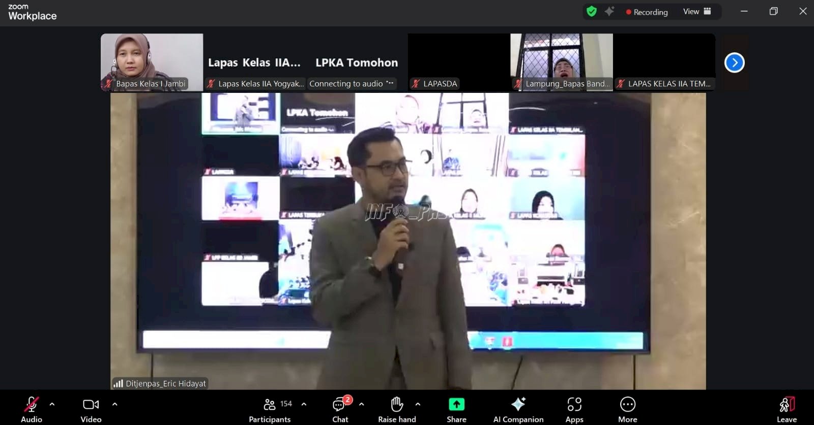 Perkuat Kompetensi Keprotokolan, Bapas Jambi Ikuti Pelatihan MC dari Ditjenpas