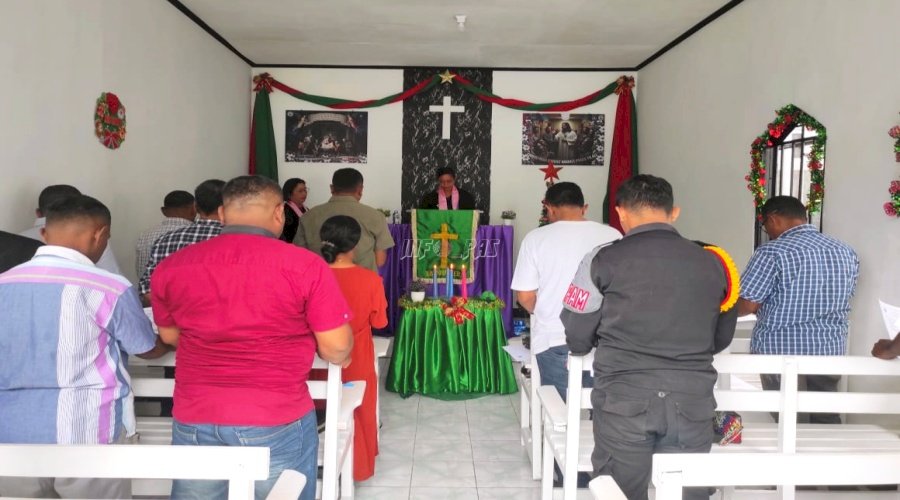 Ibadah Adventus Ketiga, Lapas Wahai Ajak Warga Binaan Refleksi Diri Sambut Natal