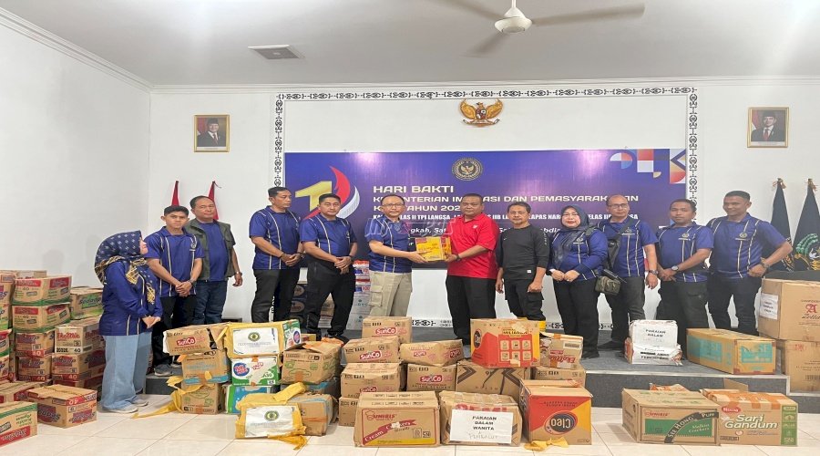 Tembus Jalur Ekstrem, Kanwil Ditjenpas Aceh Salurkan Bantuan untuk UPT Terdampak Bencana