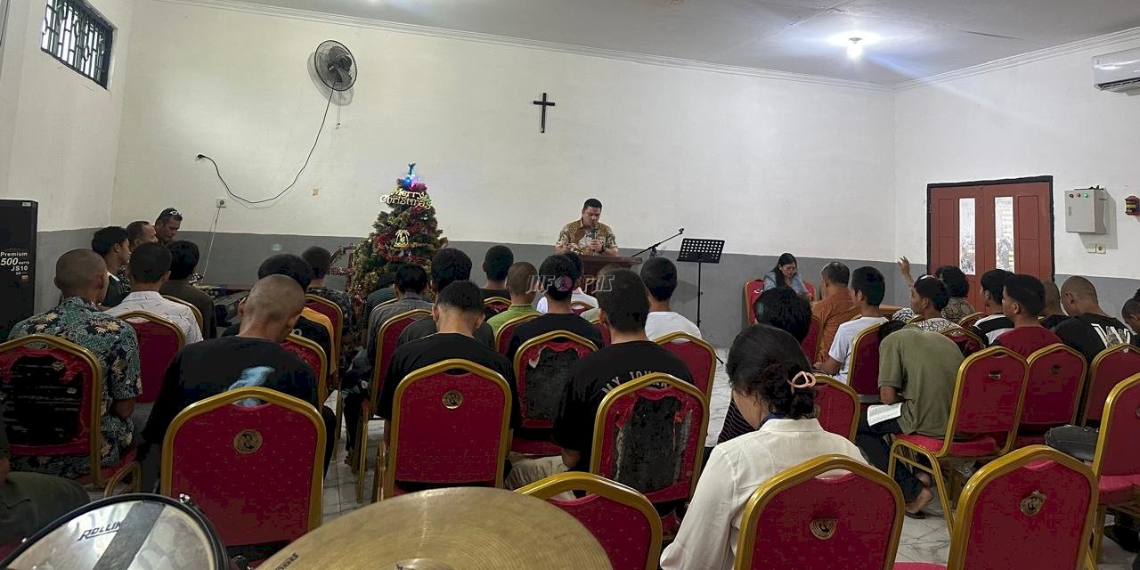 LPKA Medan Fasilitasi Ibadah Natal bagi Anak Binaan Nasrani