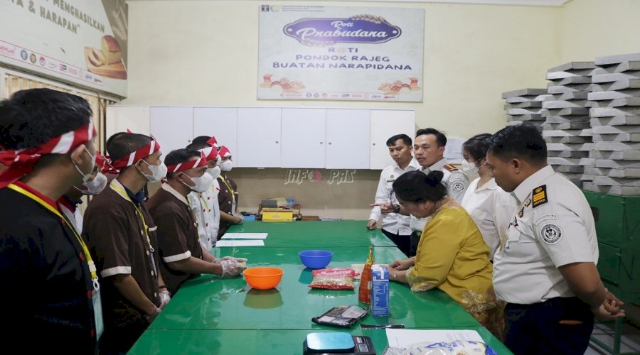 Lapas Cibinong Berikan Premi dan Gelar Pelatihan Bakery bagi Warga Binaan