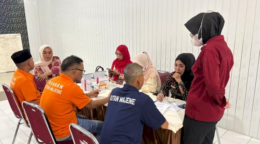 Kerja Sama Kesehatan, Rutan Majene Laksanakan Skrining Warga Binaan