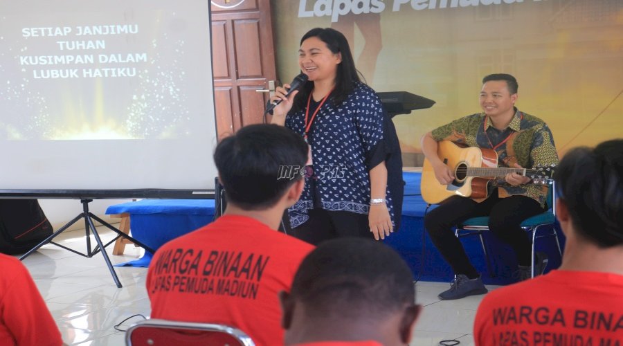 Lapas Pemuda Madiun Gelar Ibadah Kristen dan Katolik bersama Persekutuan Doa Family Blessing Surabaya