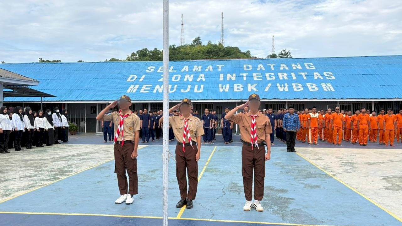 Rutan Majene Jadikan Hari Kesadaran Nasional Sarana Pembinaan Kebangsaan Warga Binaan