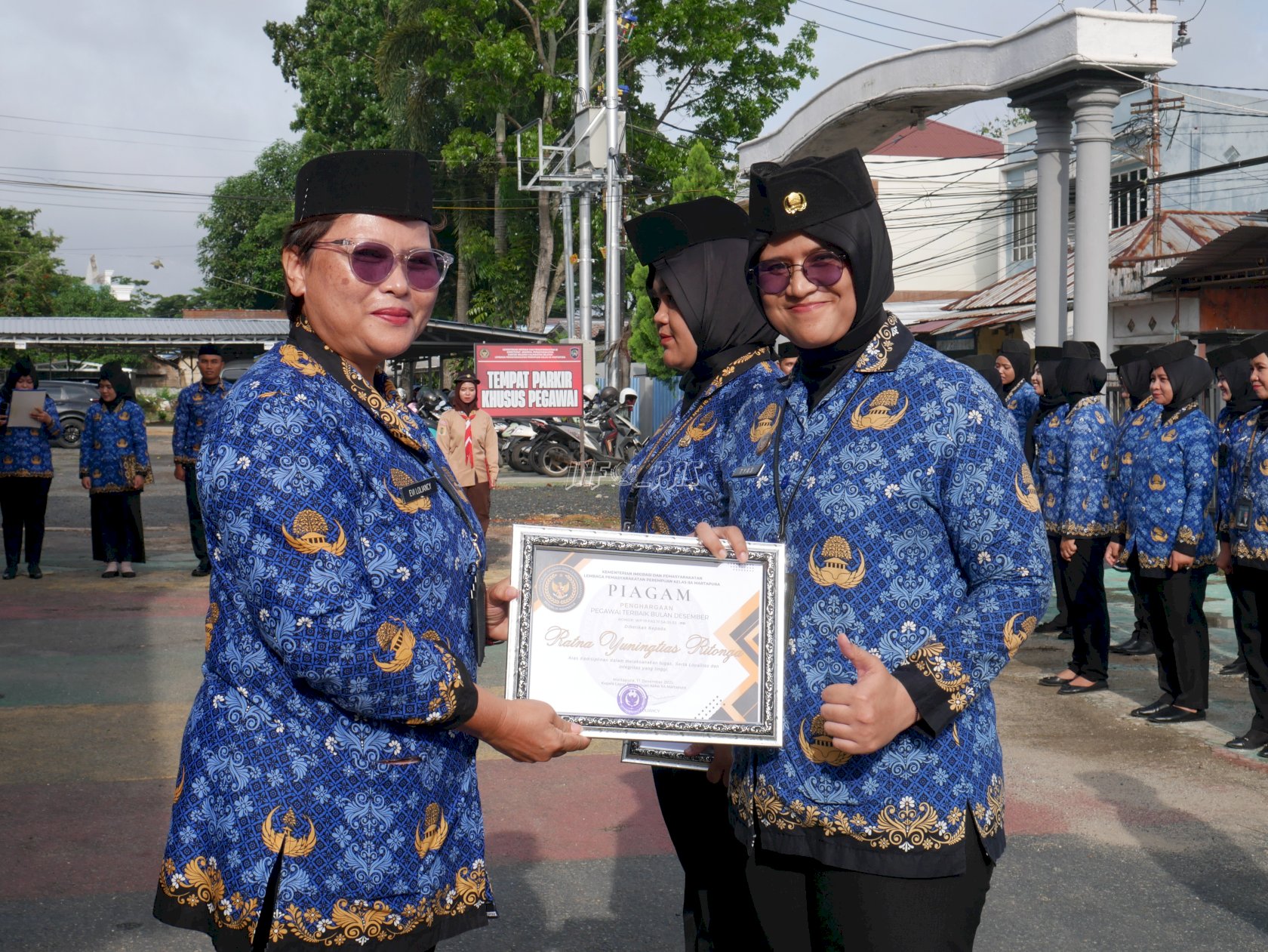 Hari Kesadaran Nasional, Lapas Perempuan Martapura Apresiasi Pegawai Berprestasi
