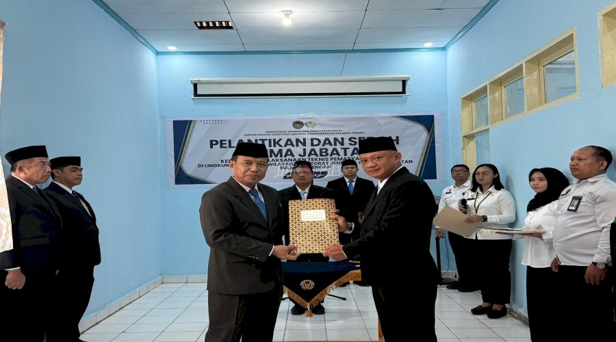 Rotasi Kepala UPT, Kakanwil Ditjenpas Sulteng Dorong Akselerasi Kinerja