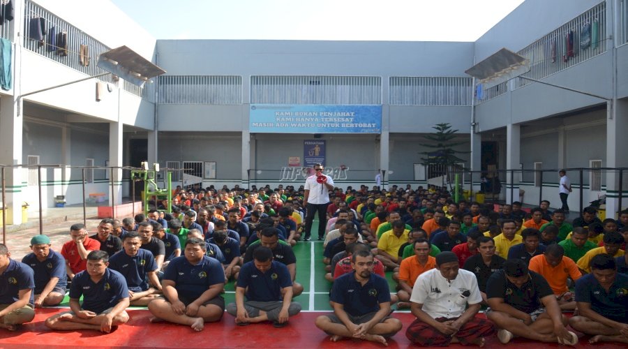 Jelang Nataru, Lapas Narkotika Muara Sabak Ajak Warga Binaan Jaga Kamtib Lapas