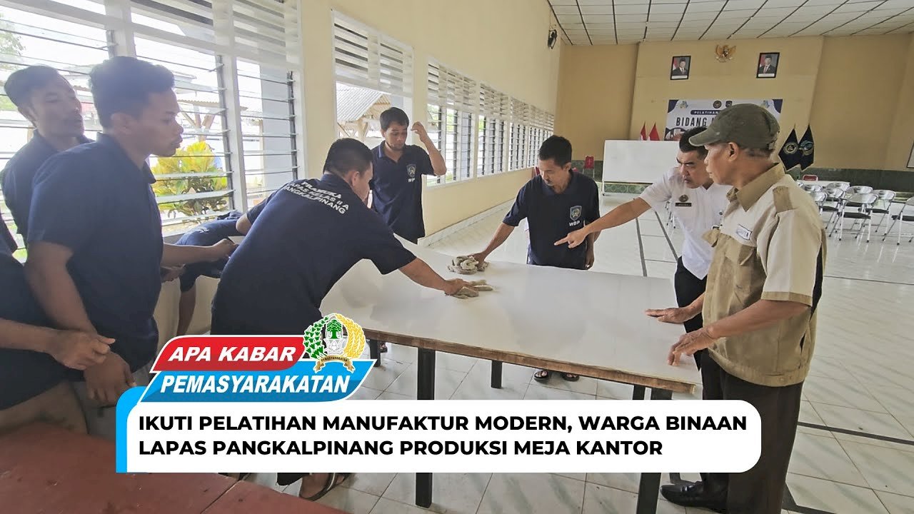  Ikuti Pelatihan Manufaktur Modern, Warga Binaan Lapas Pangkalpinang Produksi Meja Kantor