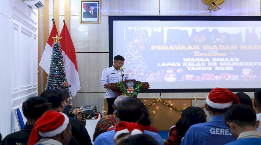 Ibadah Natal di Lapas Mojokerto, Warga Binaan Rasakan Sukacita dan Pengharapan