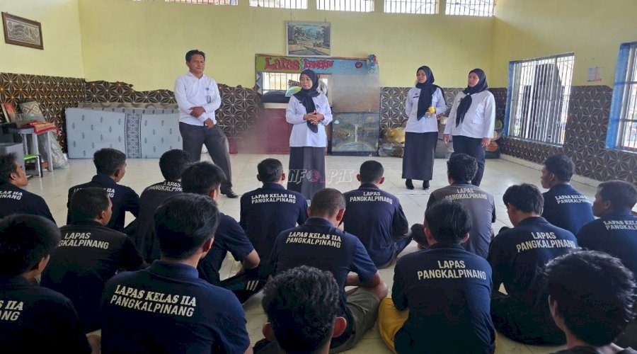 Petugas Medis Lapas Pangkalpinang Sapa Warga Binaan dan Edukasi PHBS