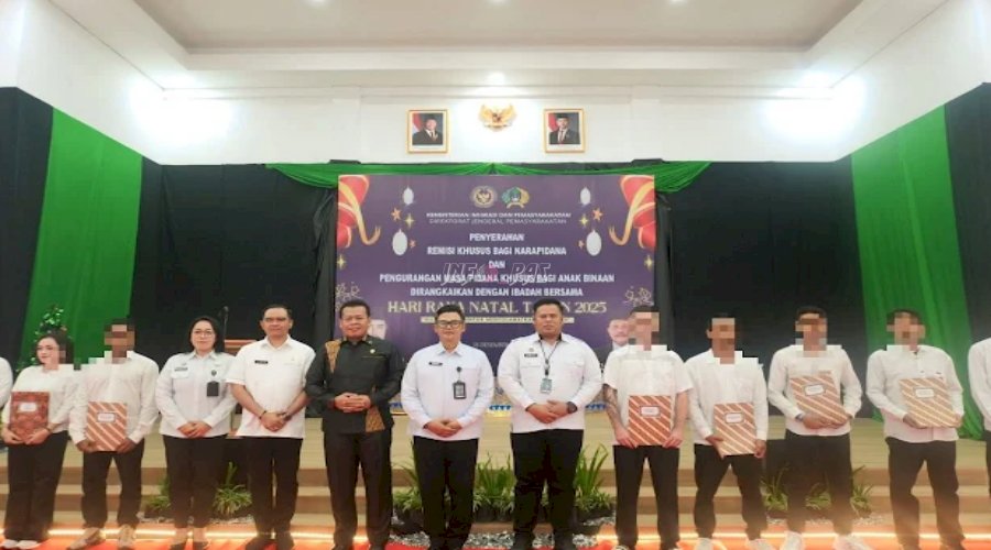 Dua Pimti Pratama Ditjenpas Berikan RK Khusus Natal bagi Narapidana di Lapas Kerobokan