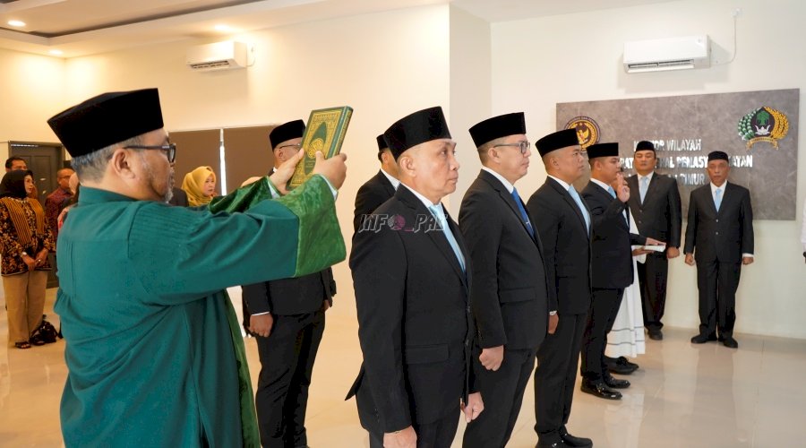 Lantik Delapan Pejabat Manajerial, Kakanwil Ditjenpas Kaltim: Segera Adaptasi dan Berikan Warna Baru dalam Organisasi