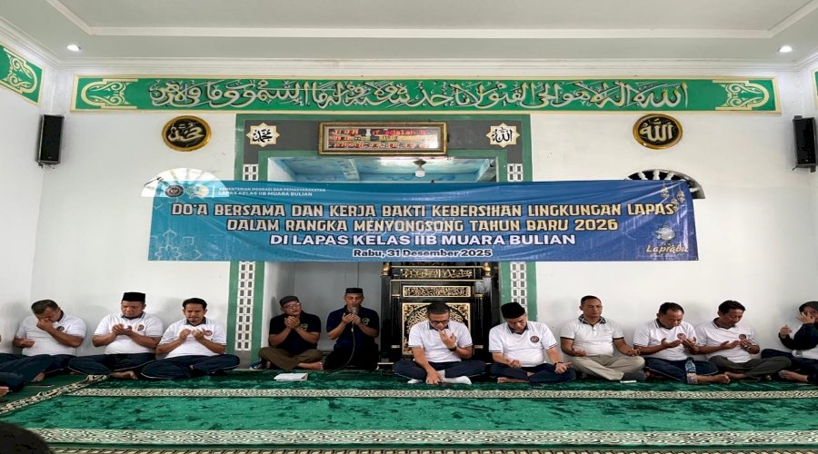 Lapas Muara Bulian Songsong Tahun 2026 dengan Kegiatan Doa Bersama 