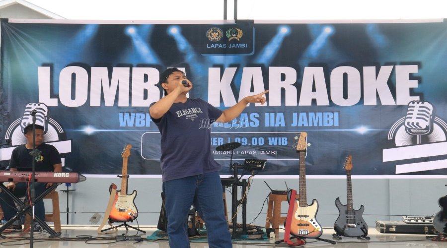 Lapas Jambi Gelar Lomba Karaoke Warga Binaan, Ciptakan Suasana Kondusif Jelang Tahun Baru