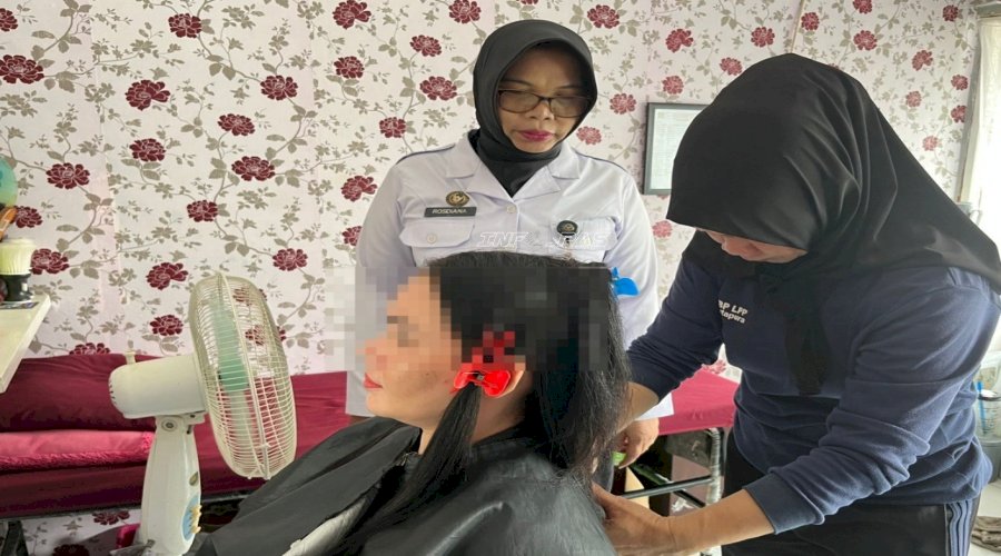 Wujudkan Kemandirian, Warga Binaan Lapas Perempuan Martapura Kelola Salon Kecantikan