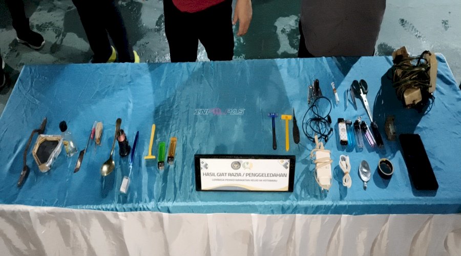 Perkuat Keamanan di Awal Tahun 2026, Lapas Kotabaru Gelar Razia Insidentil