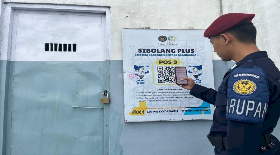 SIBOLANG PLUS Jadi Inovasi Unggulan Lapas Kotabaru dalam Penguatan Pengamanan Branggang
