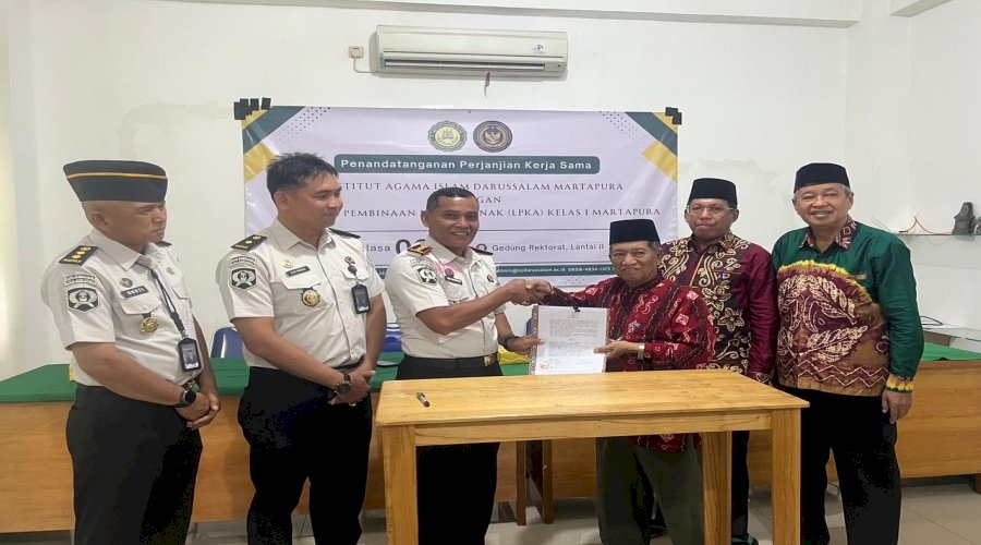 LPKA Martapura dan IAI Darussalam Martapura Teken PKS, Perkuat Sinergi Pembinaan dan Pendidikan Anak Binaan