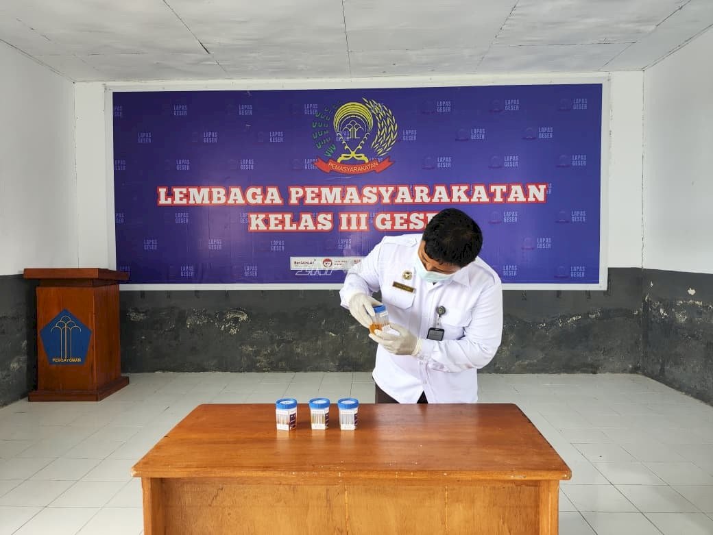 Lapas Geser Gelar Tes Urine Mendadak, Perketat Pengawasan Narkoba