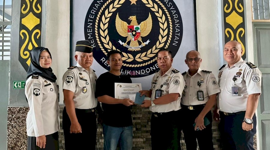 Apresiasi Kemandirian, Lapas Kotabaru Berikan Premi Warga Binaan yang Bebas Bersyarat