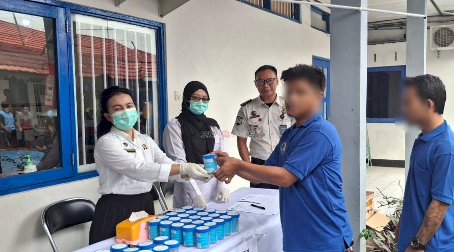 Dukung Program Aksi Kemenimipas, Rutan Marabahan Tes Urine Petugas dan Warga Binaan