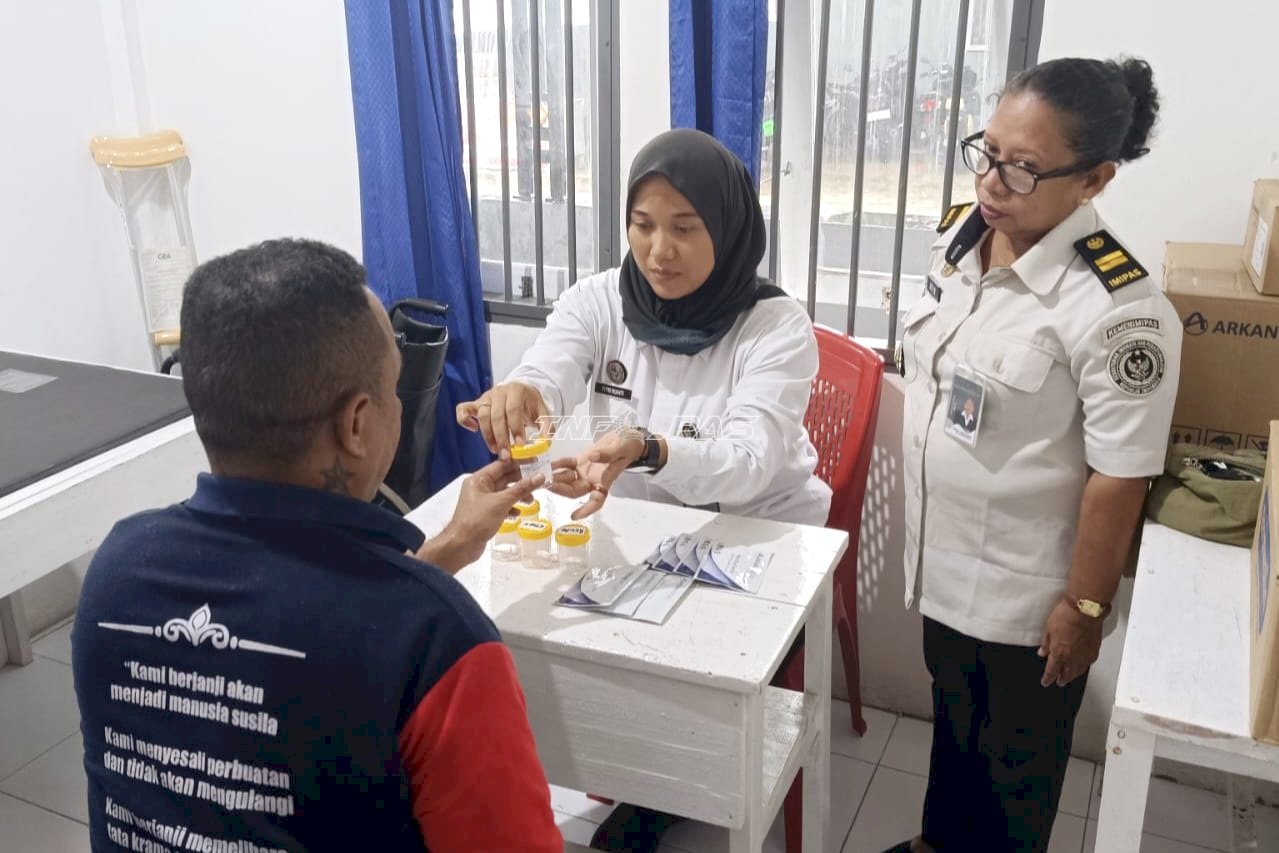 Pastikan Lingkungan Steril Narkoba, Lapas Wahai Deteksi Dini lewat Tes Urine