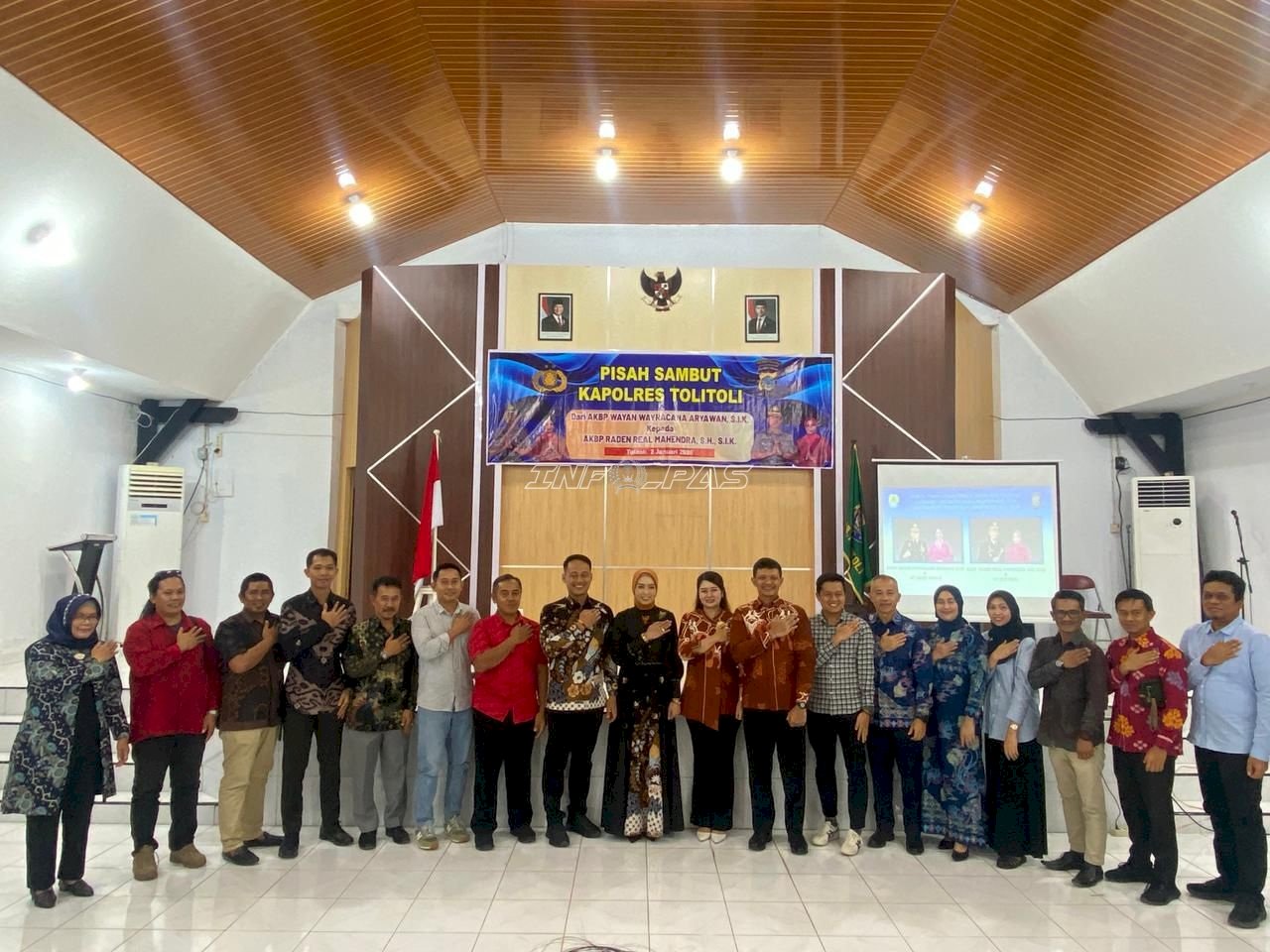 Tegaskan Sinergi Jaga Stabilitas Keamanan, Lapas Tolitoli  Hadiri Estafet Kepemimpinan Polres Tolitoli