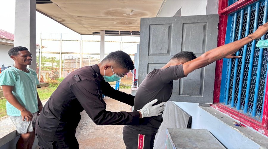Perkuat Kamtib Awal Tahun 2026, Lapas Saumlaki Gelar Razia Kamar Hunian