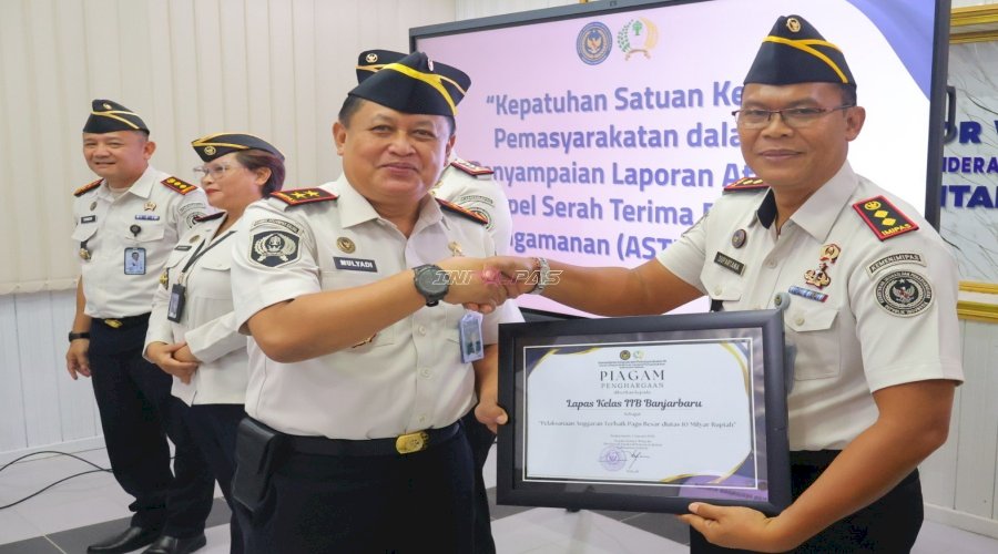 Tunjukkan Kinerja Prima, Lapas Banjarbaru Raih Lima Penghargaan dari Kanwil Ditjenpas Kalsel