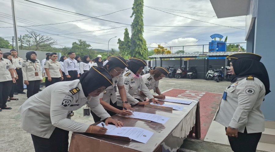 Lapas Perempuan Ambon Pertegas Komitmen lewat Penandatanganan Janji Kinerja Tahun 2026