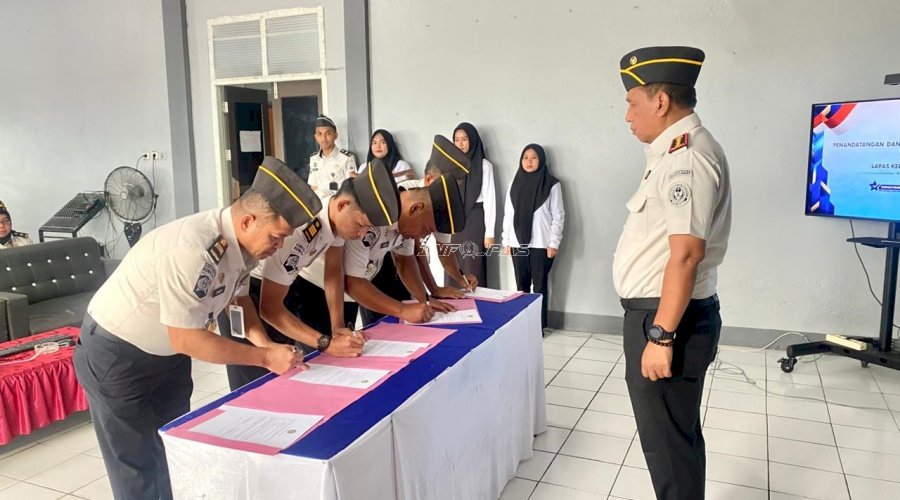 Wujudkan Kinerja Optimal, Lapas Ternate Tandatangani Perjanjian Kinerja 2026
