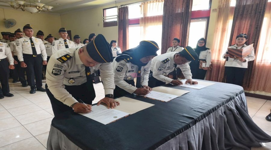 Perkuat Integritas dan Profesionalisme, Bapas Ambon Gelar Penandatanganan Janji Kinerja