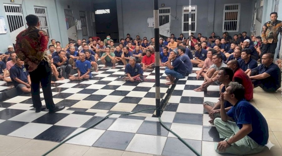 Sapa Warga Binaan, Ka. KPLP Narkotika Karang Intan Tekankan Tertib, Aman, dan Bersih