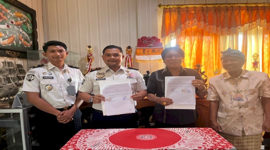 Optimalkan Pelayanan Warga Binaan, Rutan Klungkung Rangkul LBH CES dan MPIG Lukisan Kamasan Bali 