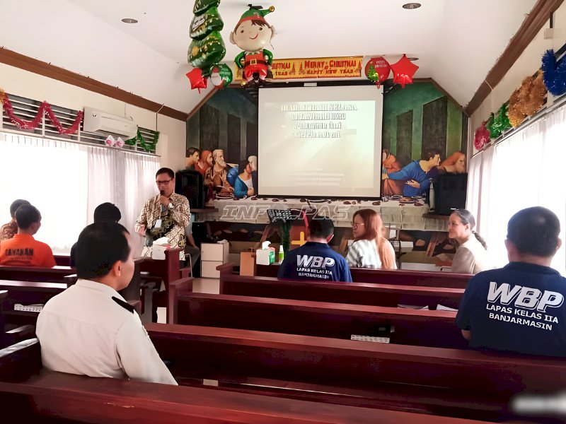 Ibadah Gereja Advent Hadirkan Penguatan Iman bagi Warga Binaan Lapas Banjarmasin