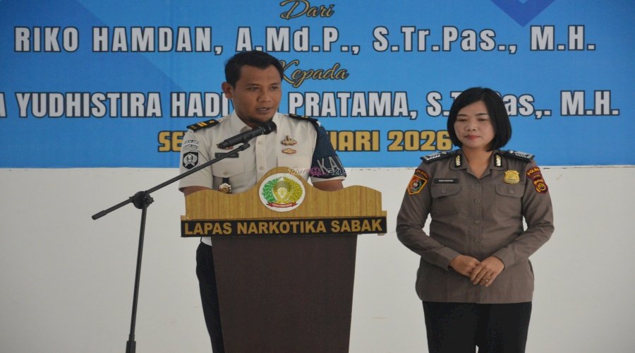 Lapas Narkotika Muara Sabak Gelar Sertijab dan Pisah Sambut Kepala KPLP