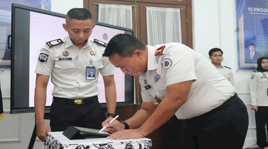 Kalapas Kelas I Tangerang Teguhkan Integritas lewat Penandatanganan Pakta Integritas dan Perjanjian Kinerja 2026