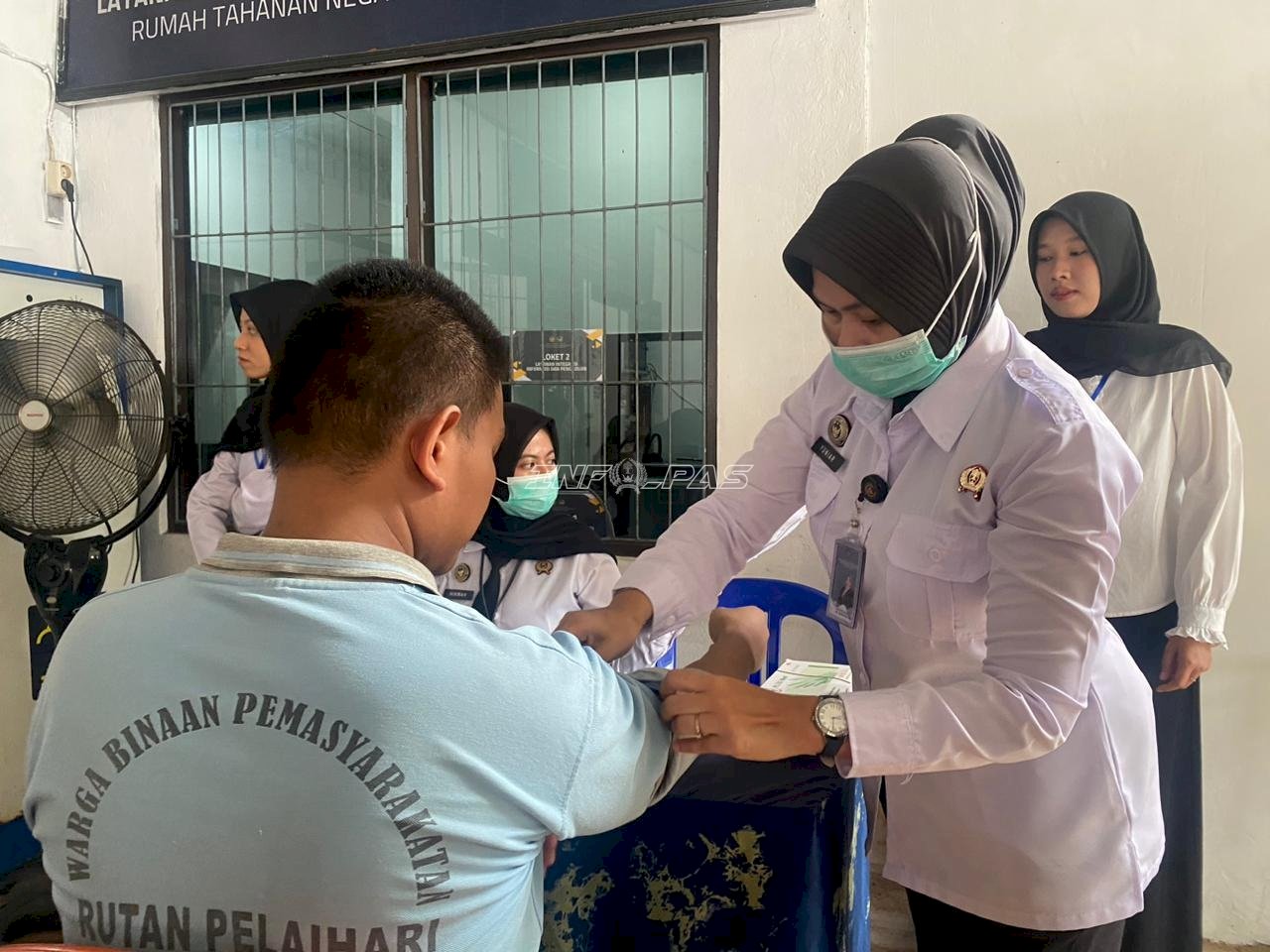 Rutan Pelaihari Gelar Posbindu PTM, 29 Warga Binaan Jalani Skrining Kesehatan
