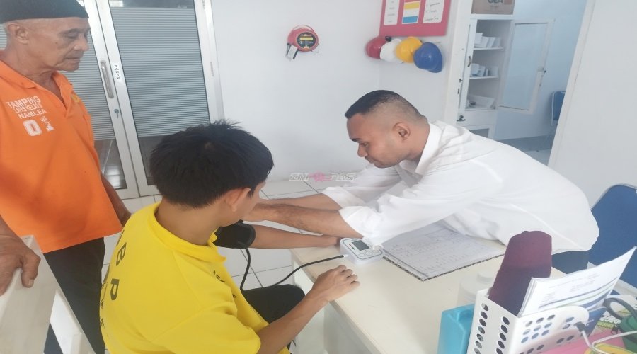 Kontrol Kesehatan Warga Binaan, Lapas Namlea Gelar Skrining Berkala