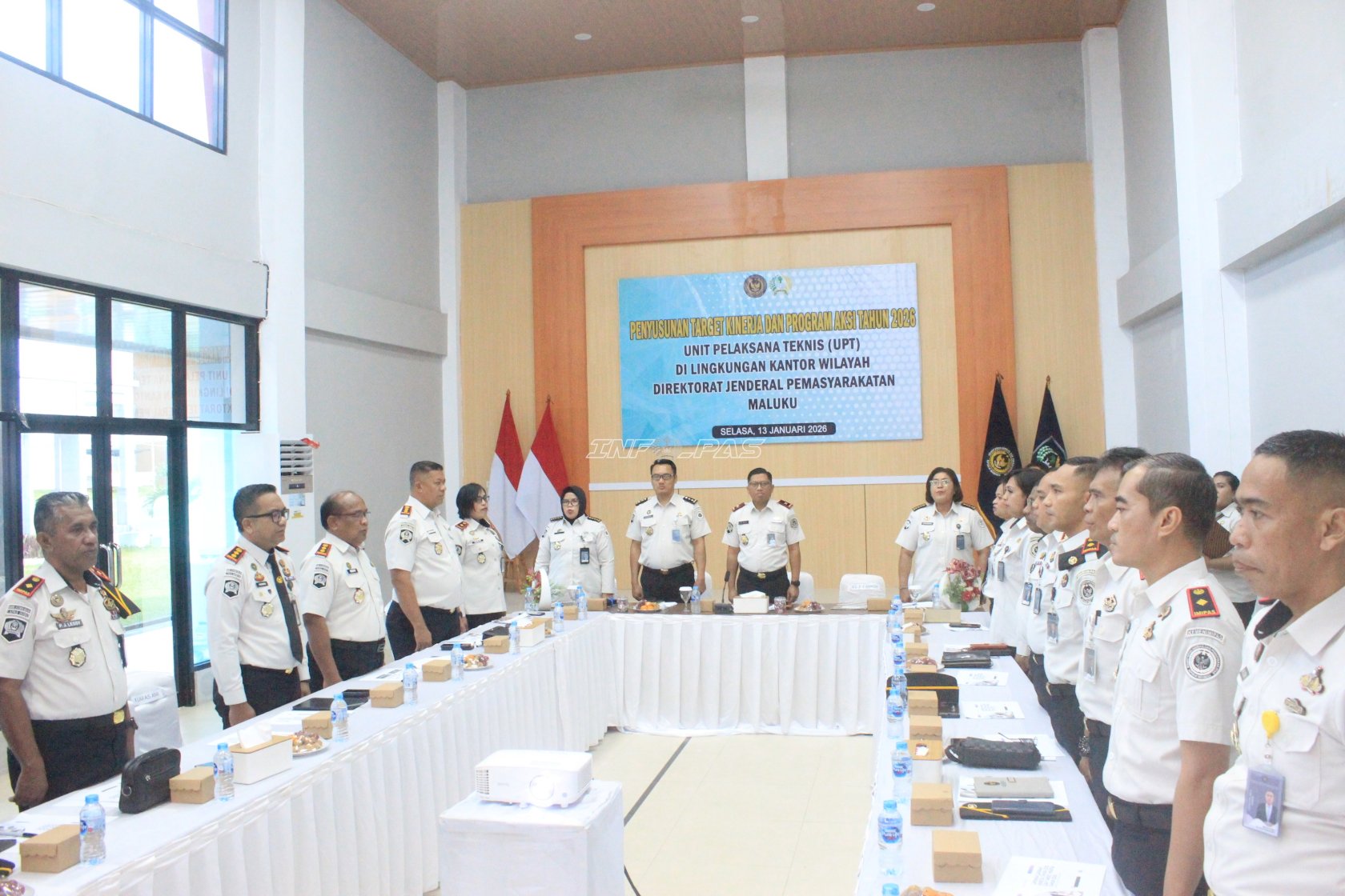 Kanwil Ditjenpas Maluku Susun Target Kinerja 2026, Beri Penghargaan UPT Unggul