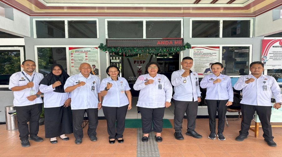 Perkuat Profesionalisme PK, Kanwil Ditjenpas Maluku Lakukan Monev di Bapas Ambon