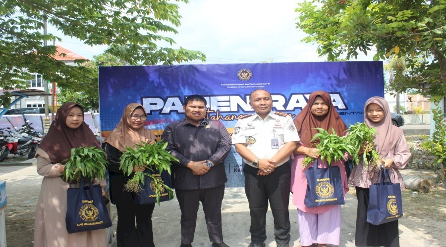 Panen Raya Serentak di Lapas Bengkalis Hasilkan Ratusan Kg Kangkung dan Ikan Patin