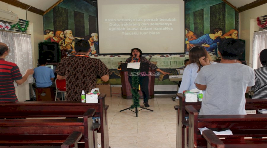 Bersama GBI Rock, Lapas Banjarmasin Perkuat Iman Warga Binaan Kristiani