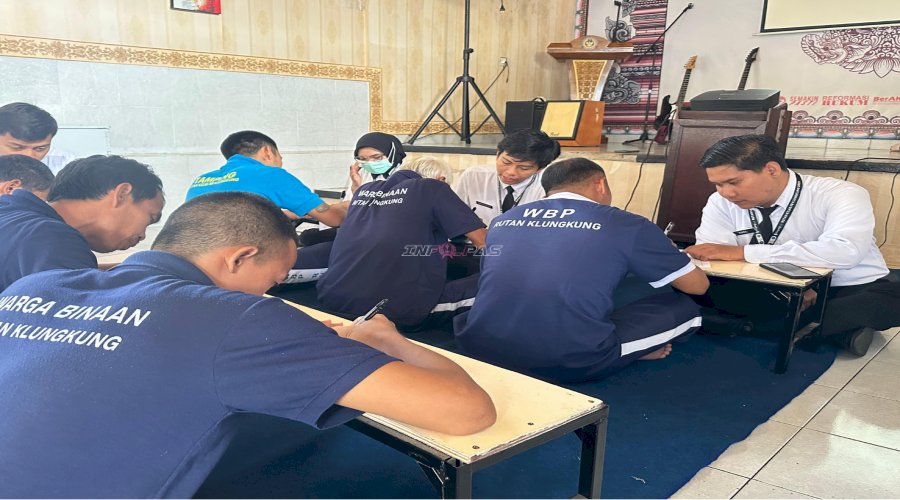 Rutan Klungkung Bina Kepribadian melalui Program Baca Tulis bagi Warga Binaan Buta Aksara