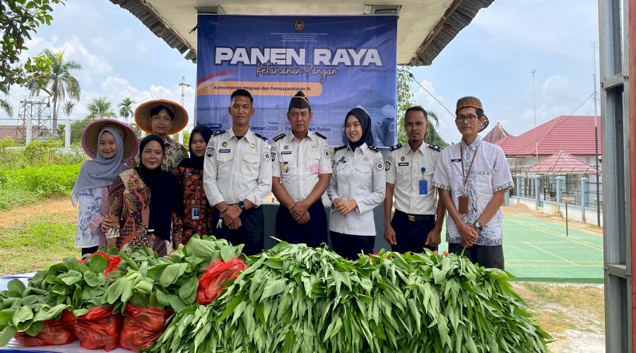 Panen Raya Serentak di LPKA Muara Bulian Hasilkan Ratusan Kg Sayuran
