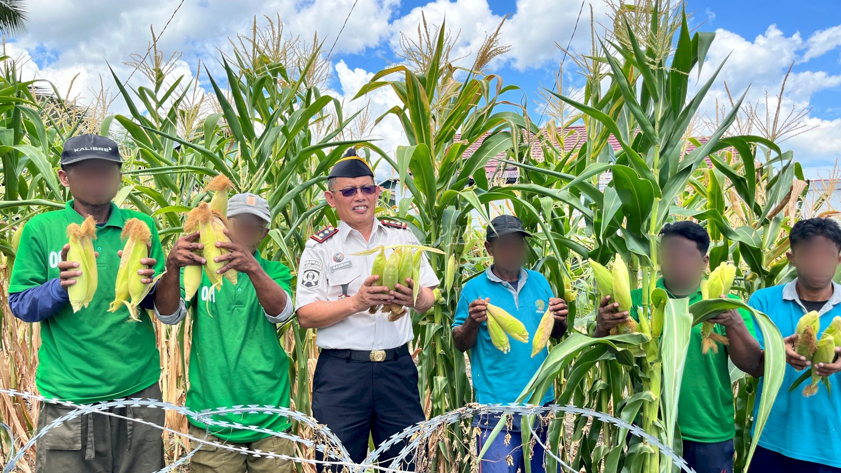 Program Kemandirian Berbuah Hasil, Lapas Luwuk Ikuti Panen Raya Serentak Nasional